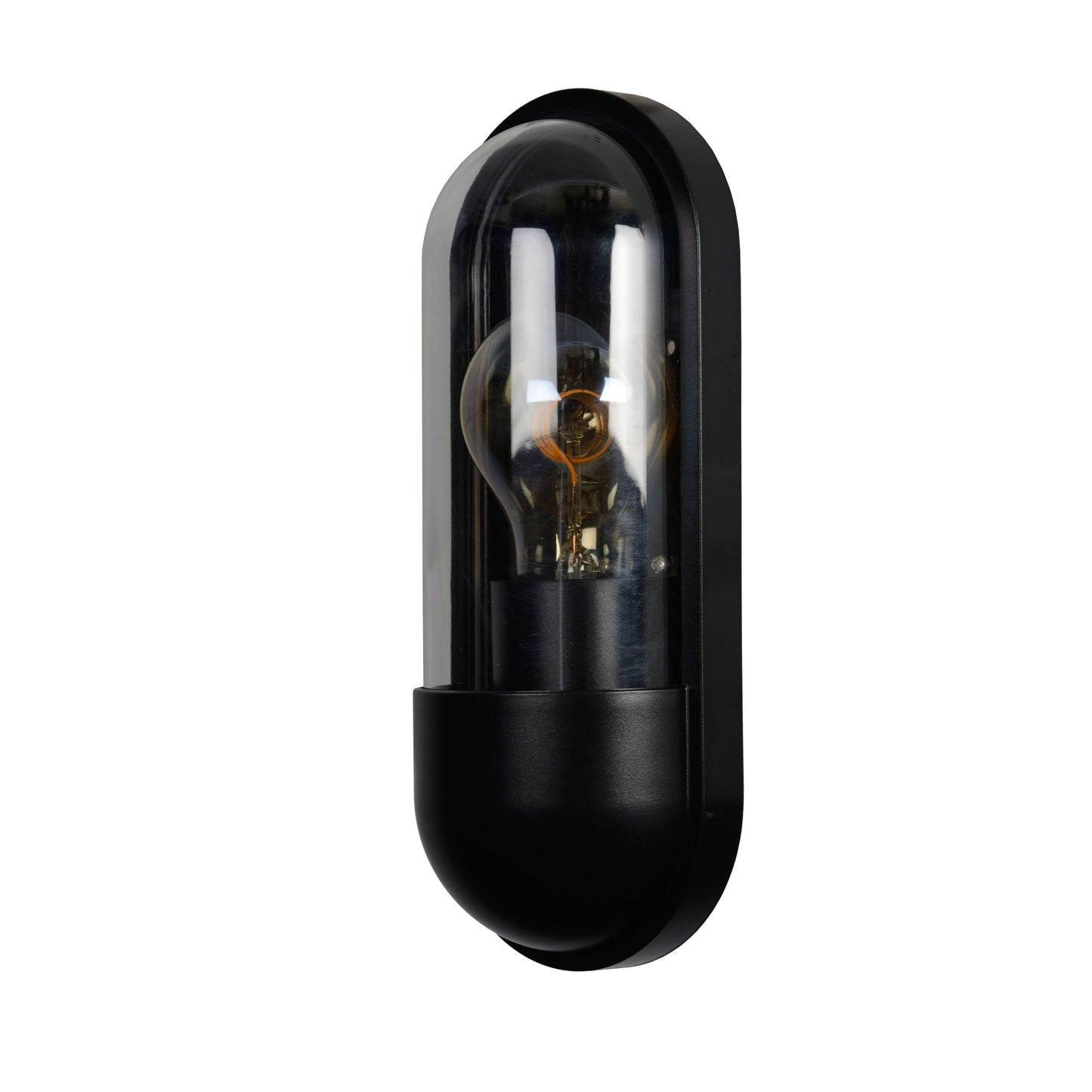 Lucide CAPSULE - Wall light Indoor/Outdoor - 1xE27 - IP54 - Black