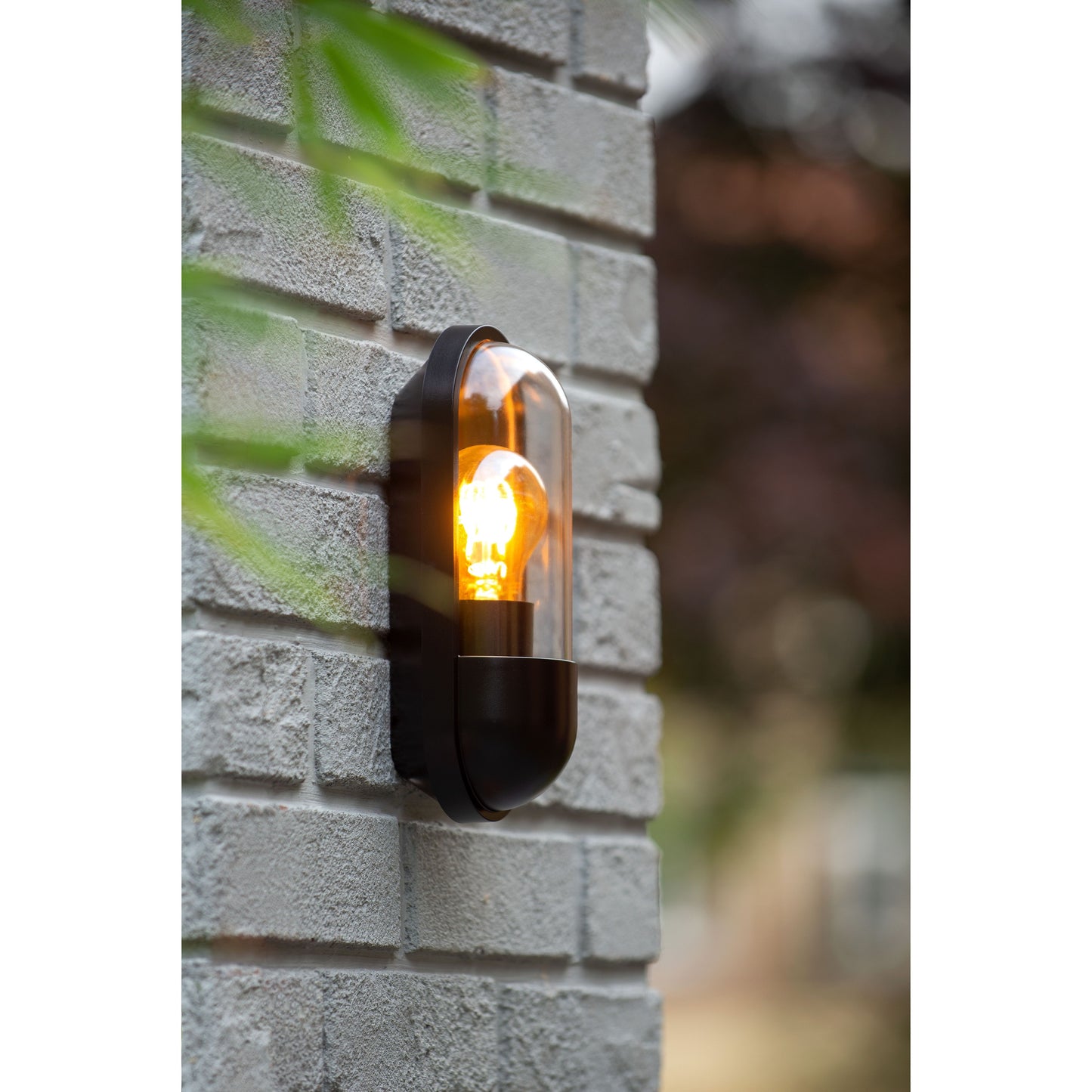 Lucide CAPSULE - Wall light Indoor/Outdoor - 1xE27 - IP54 - Black