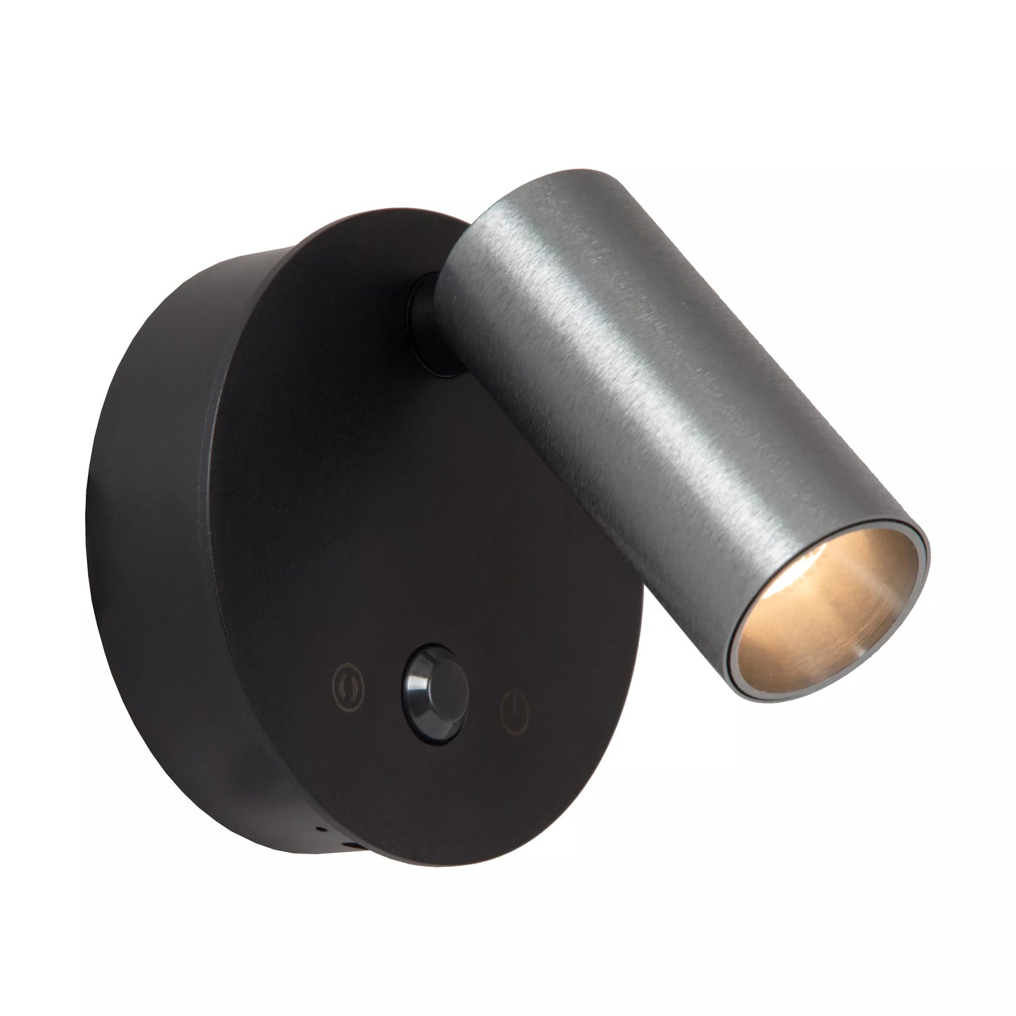 Lucide TONI - Rechargeable Wall spotlight / Wall light - Battery pack - Ø 8,1 cm - LED Dim. - CCT - 1x2W 2700K/4000K - Motion Sensor (deactivatable) - Magnetic - Grey iron