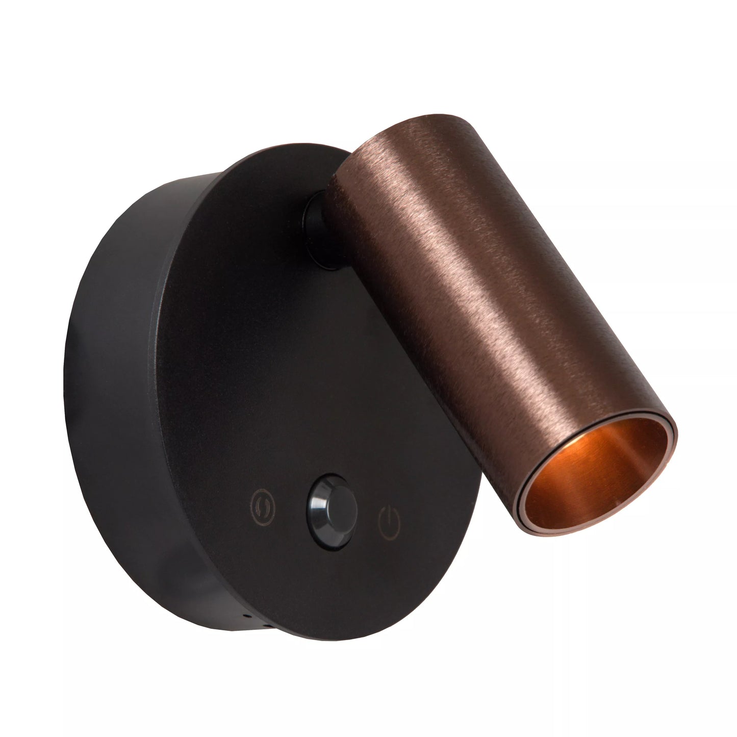 Lucide TONI - Rechargeable Wall spotlight / Wall light - Battery pack - Ø 8,1 cm - LED Dim. - CCT - 1x2W 2700K/4000K - Motion Sensor (deactivatable) - Magnetic - Coffee