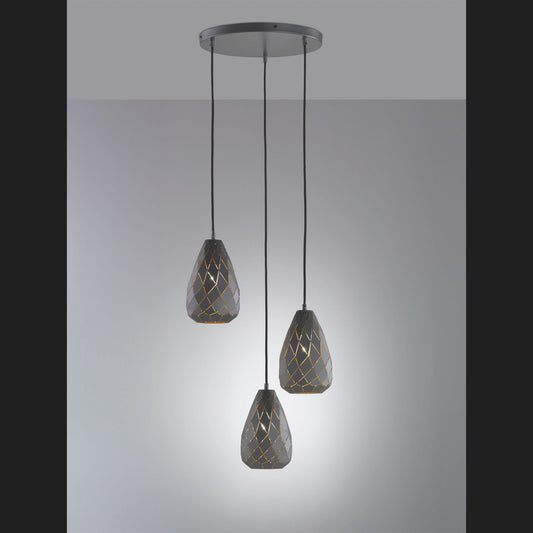 Onyx  - Pendant - Anthracite - Trio