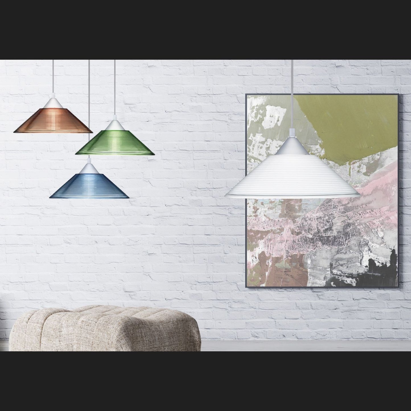 Diego  - Pendant - White - Trio