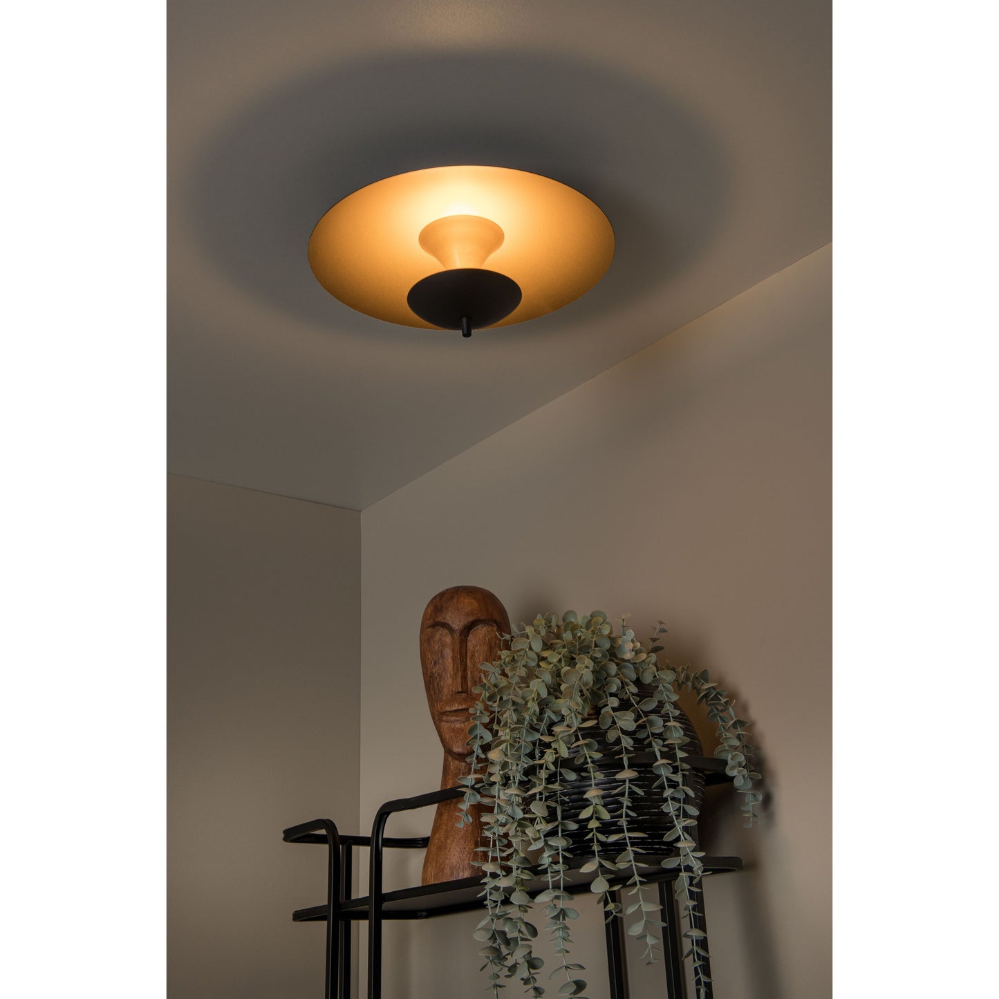 Lucide VULCAN - Flush ceiling light - Ø 35 cm - LED Dim. - 1x9W 3000K - Black