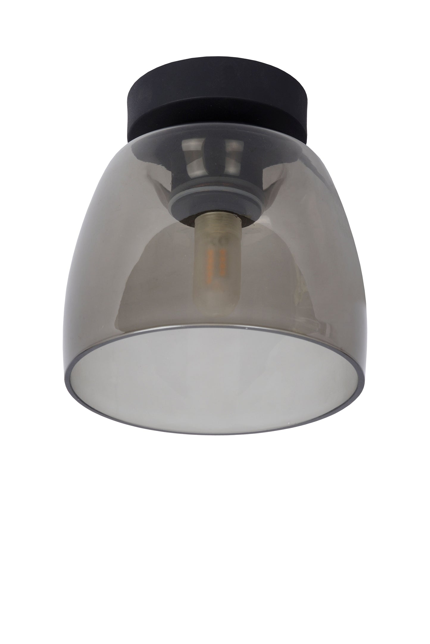 Lucide TYLER - Flush ceiling light Bathroom - Ø 16,1 cm - 1xG9 - IP44 - Black