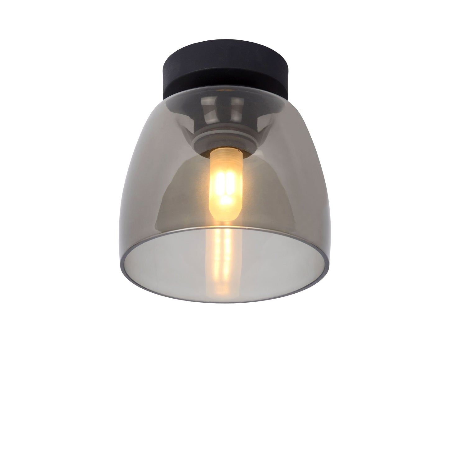 Lucide TYLER - Flush ceiling light Bathroom - Ø 16,1 cm - 1xG9 - IP44 - Black