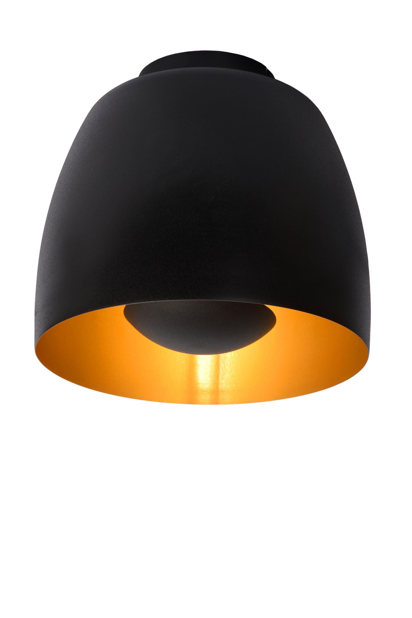 Lucide NOLAN - Flush ceiling light - Ø 24 cm - 1xE27 - Black