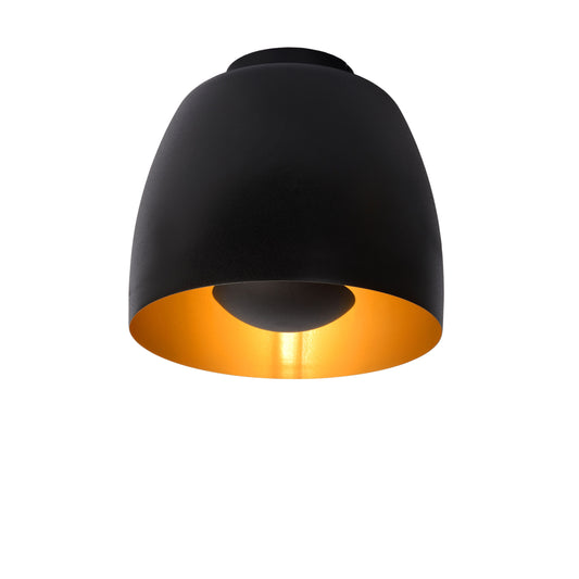 Lucide NOLAN - Flush ceiling light - Ø 24 cm - 1xE27 - Black