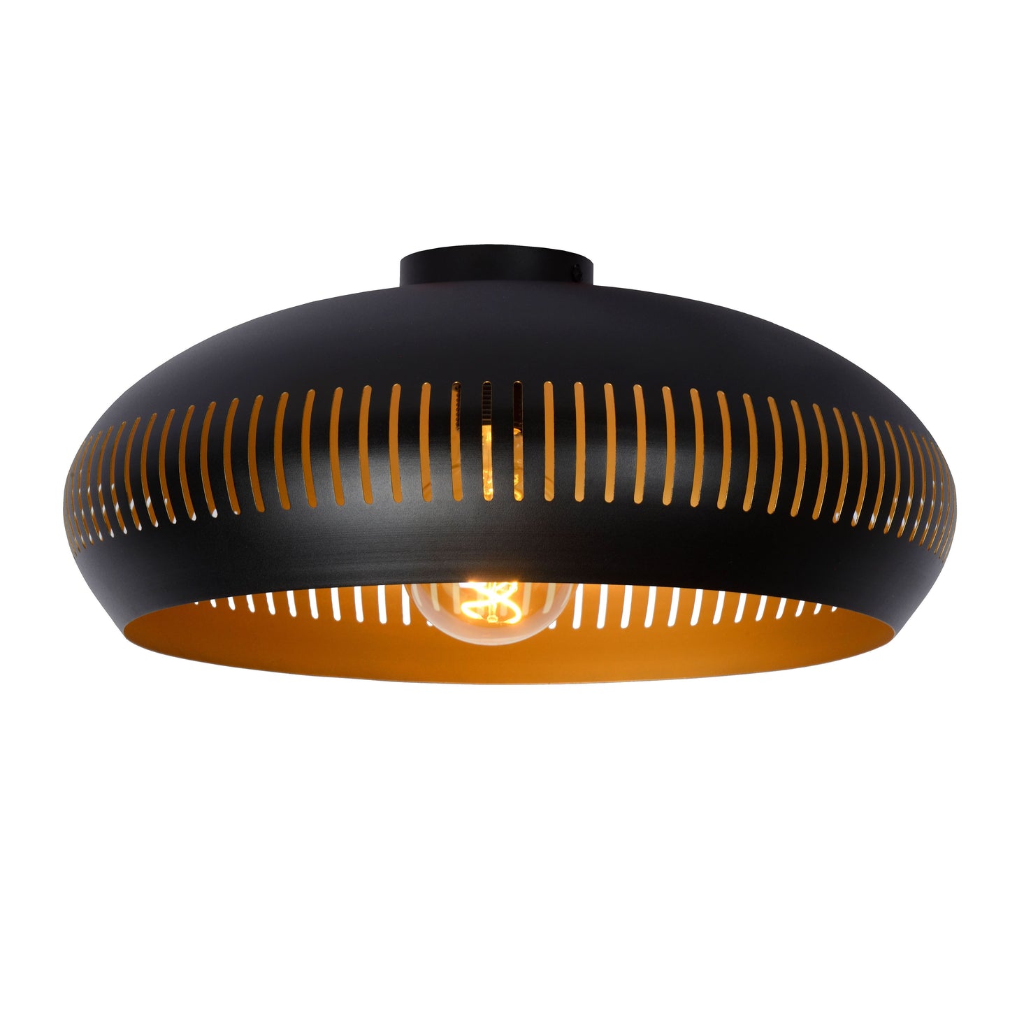 Lucide RAYCO - Flush ceiling light - Ø 45 cm - 1xE27 - Black