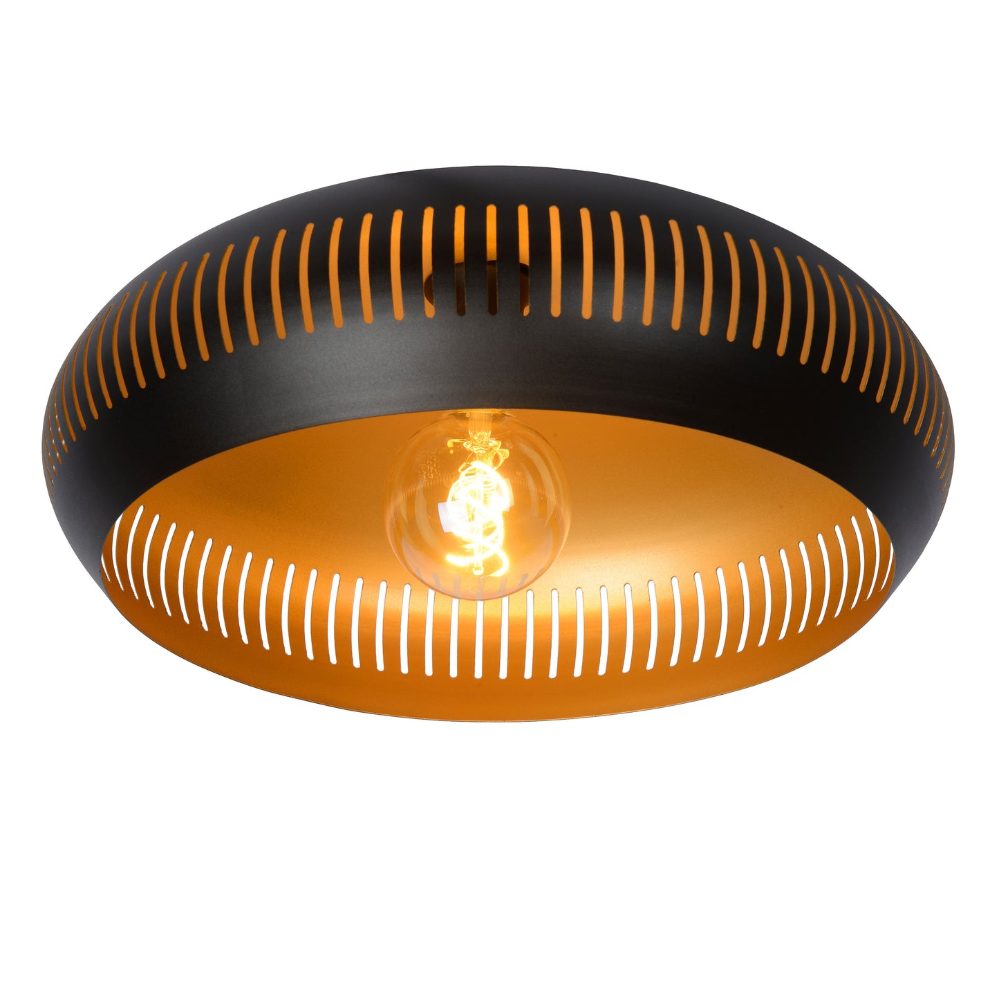 Lucide RAYCO - Flush ceiling light - Ø 45 cm - 1xE27 - Black