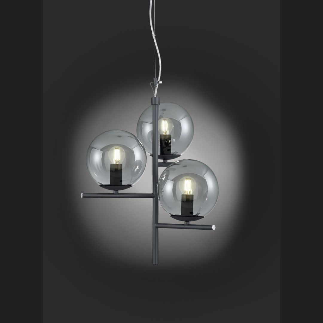 Pure  - Pendant - Smoke - Trio