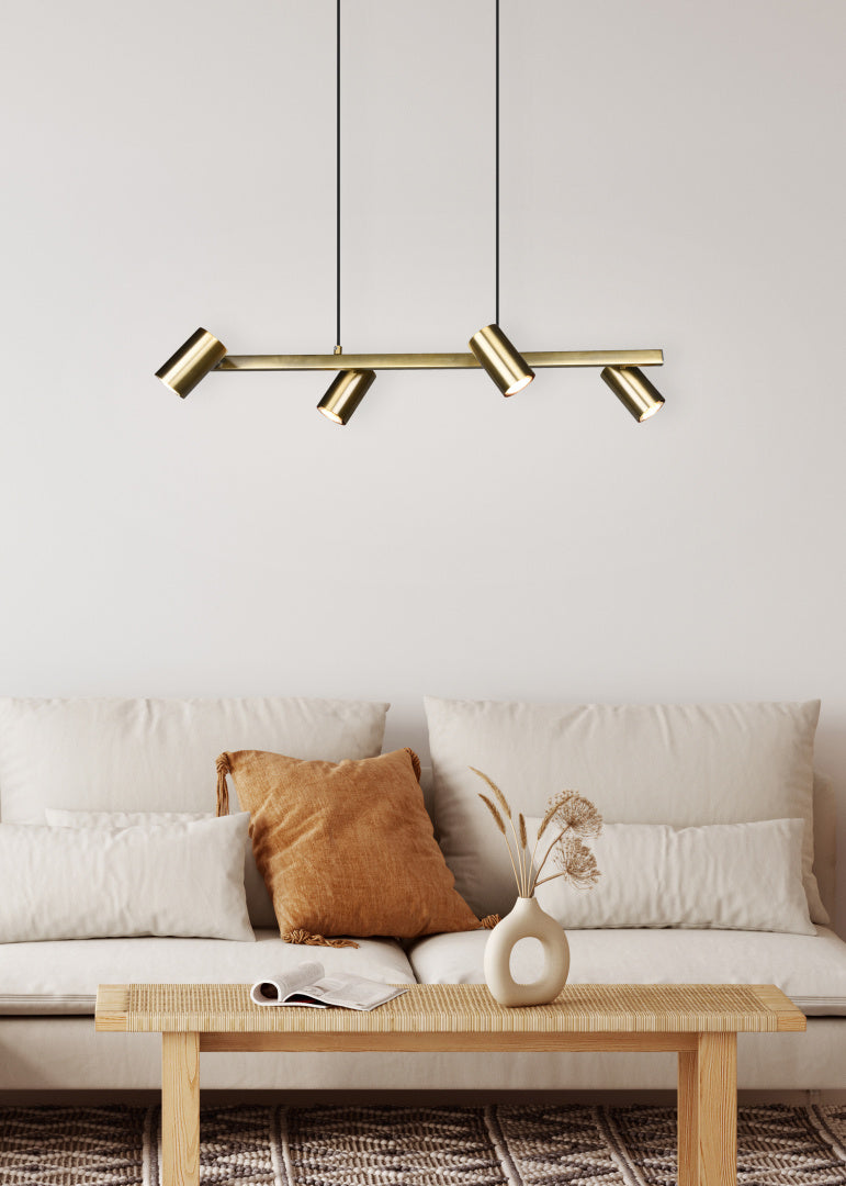 Marley  - Pendant - Old Brass - Trio