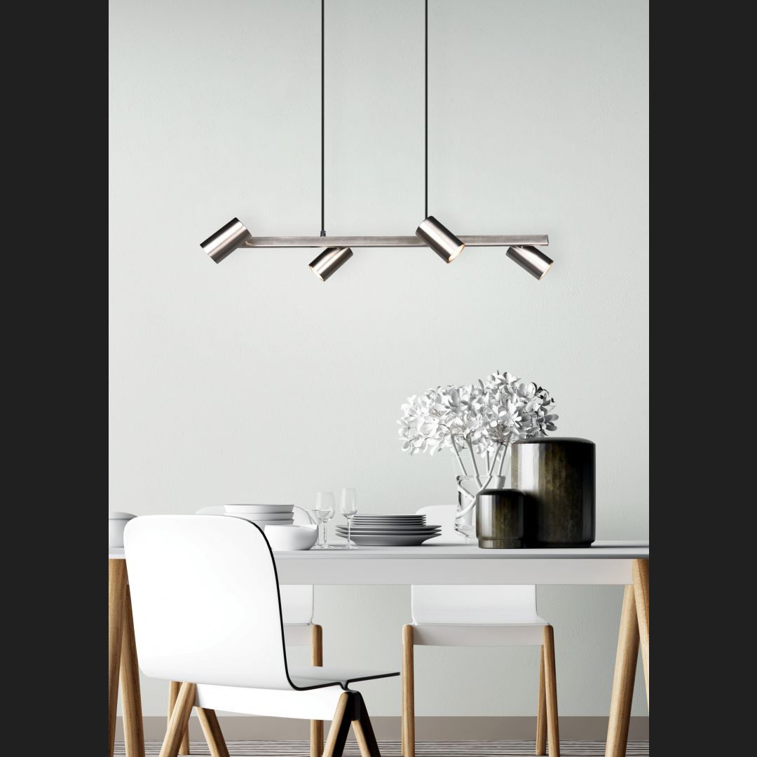 Marley  - Pendant - Nickel Matt - Trio