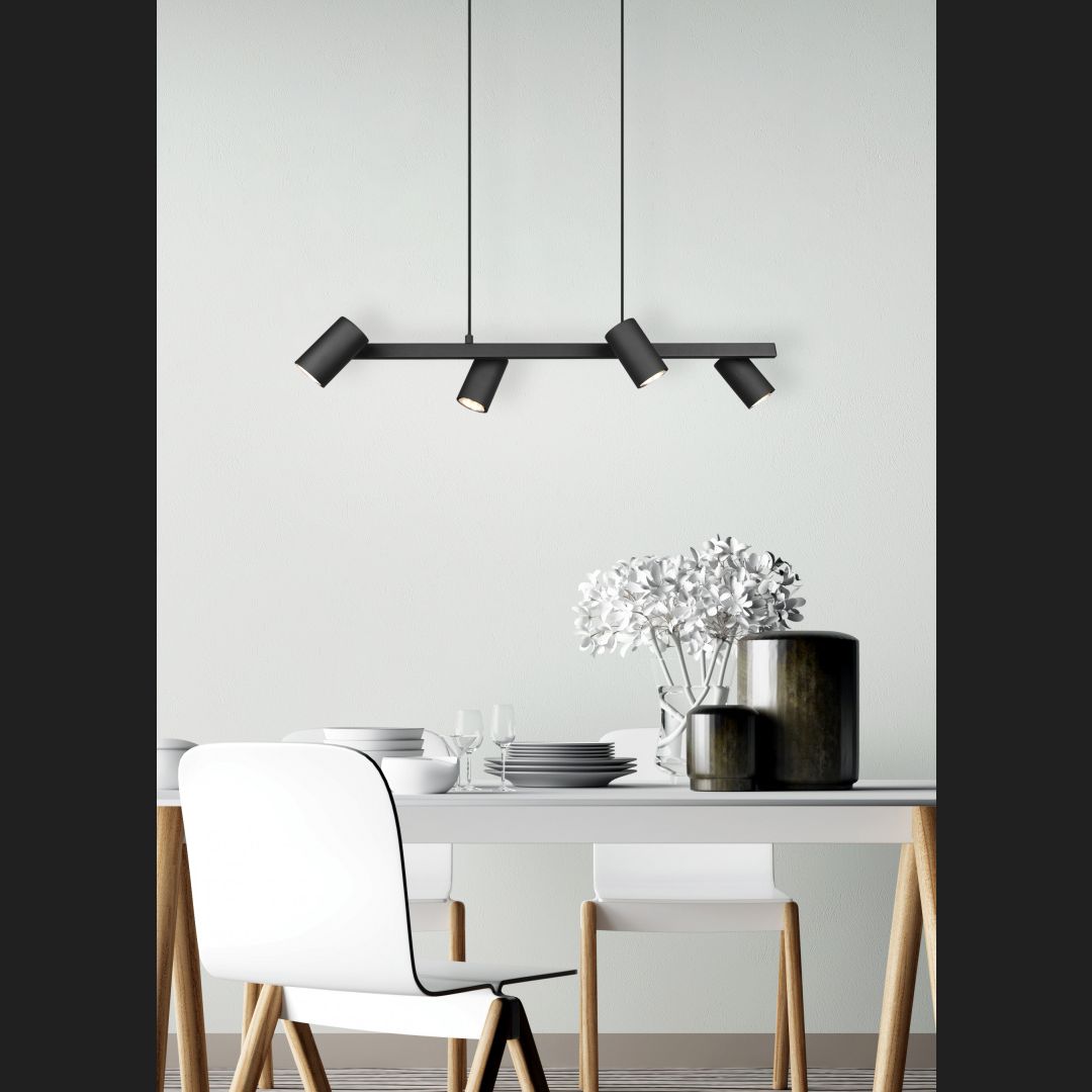 Marley  - Pendant - Black Matt - Trio