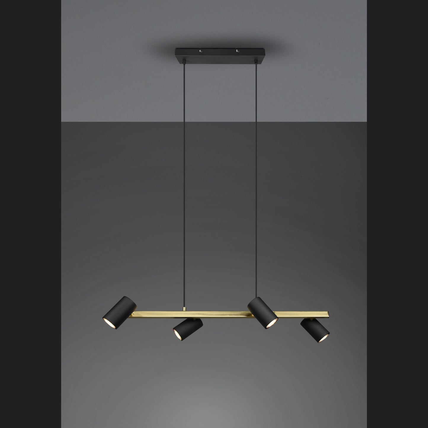 Marley  - Pendant - Black - Gold - Trio