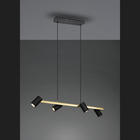 Marley  - Pendant - Black - Gold - Trio
