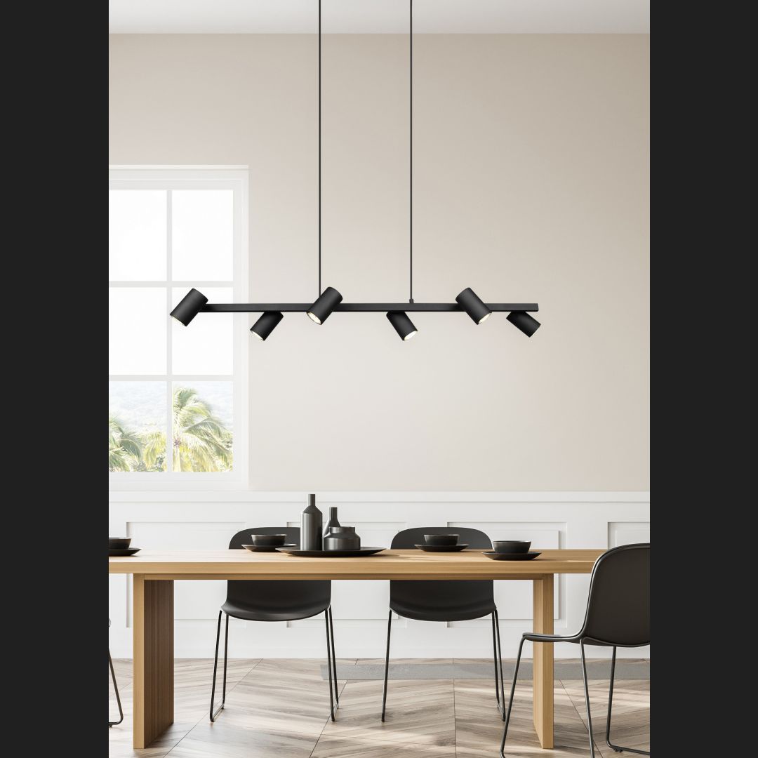 Marley  - Pendant - Black Matt - Trio