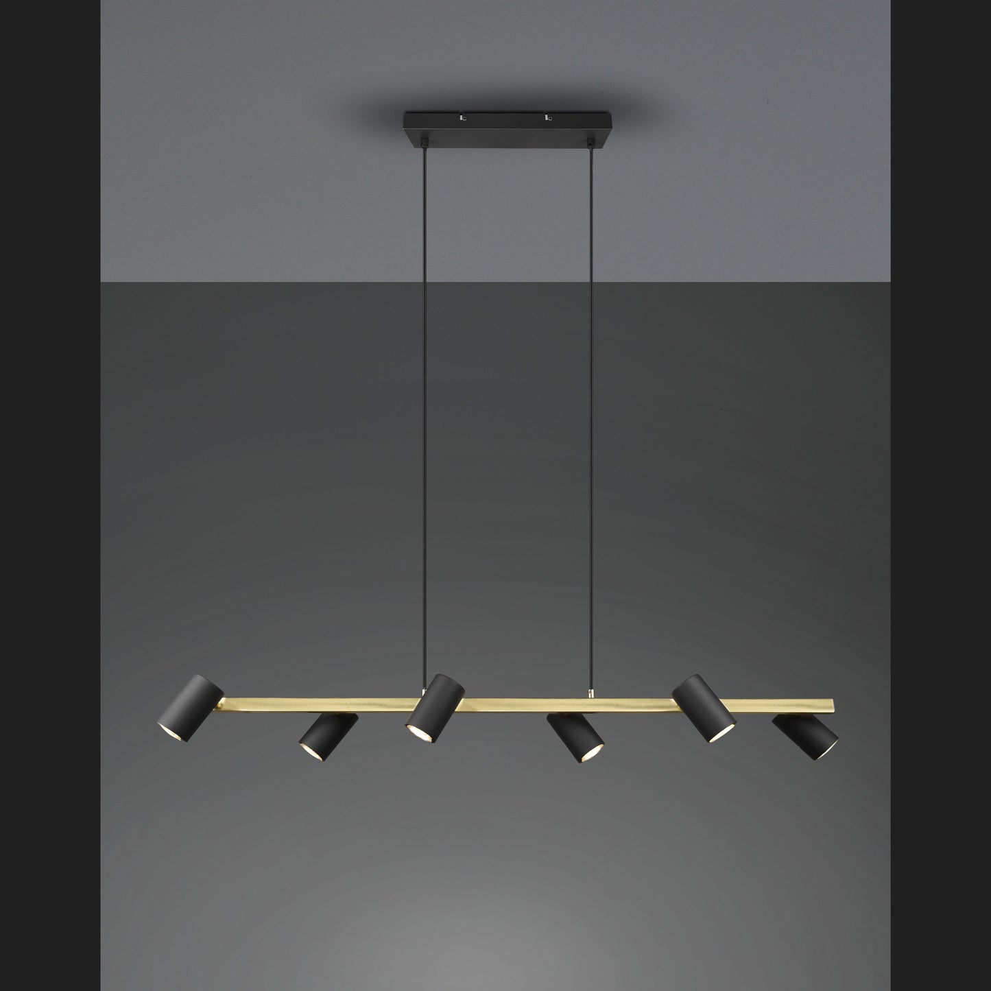 Marley  - Pendant - Black - Gold - Trio