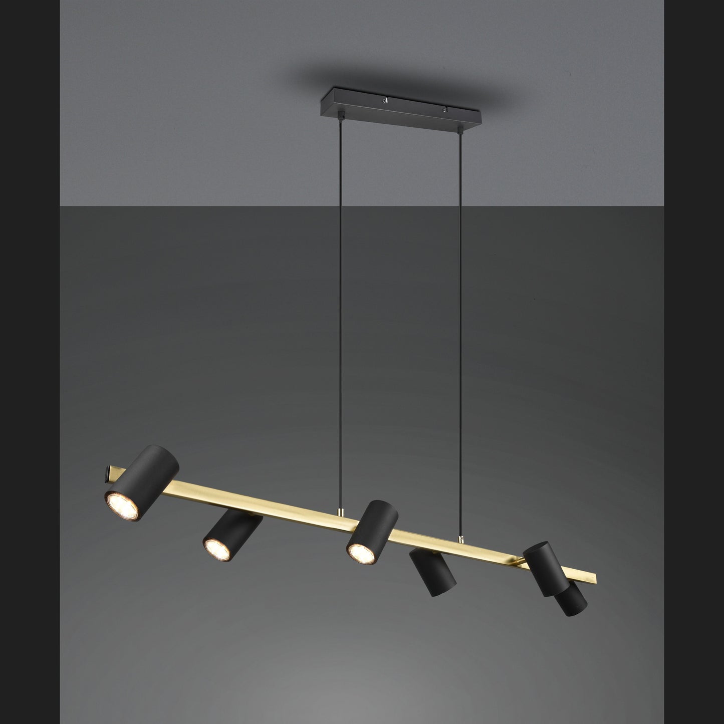Marley  - Pendant - Black - Gold - Trio