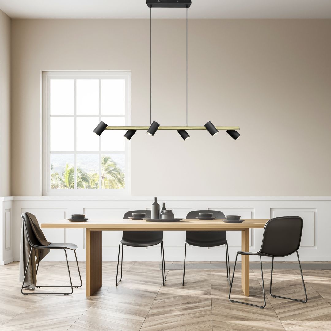 Marley  - Pendant - Black - Gold - Trio