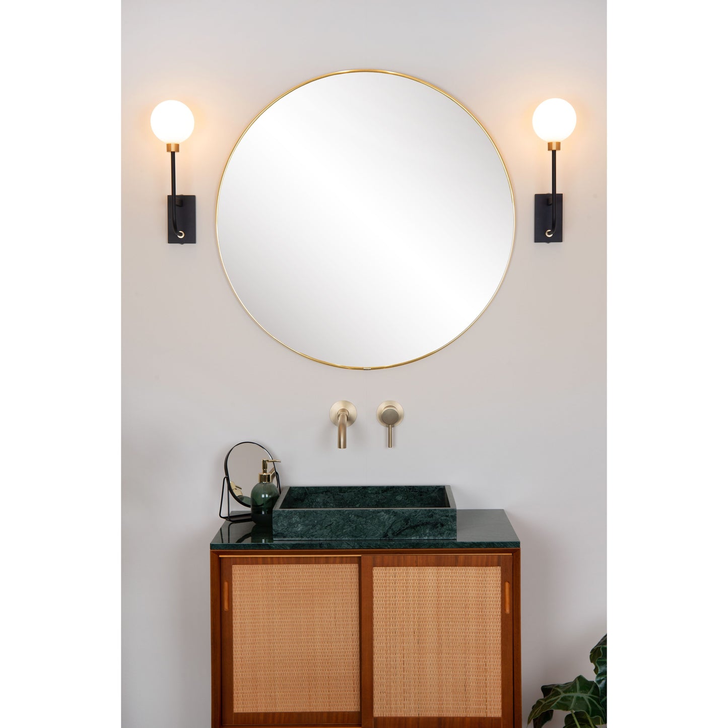 Lucide BEREND - Wall light Bathroom - 1x G9 - IP44 - Black