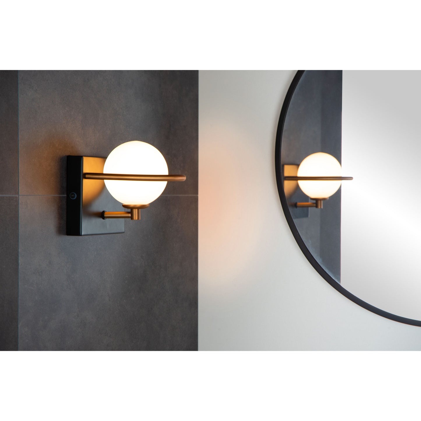 Lucide ISOBEL - Wall light Bathroom - 1xG9 - IP44 - Black