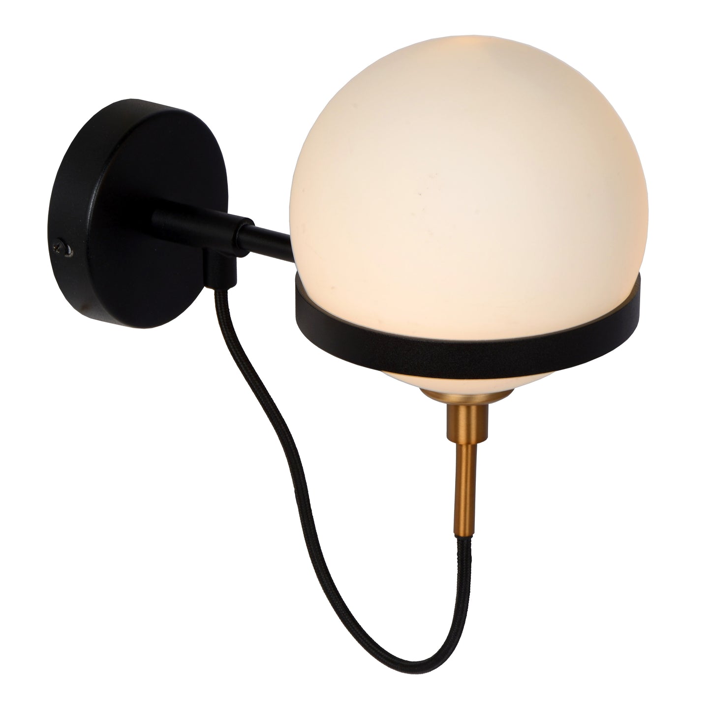 Lucide FELINE - Wall light Bathroom - 1xG9 - IP44 - Black