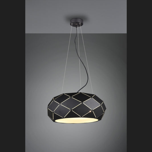 Zandor  - Pendant - Black Matt - Trio