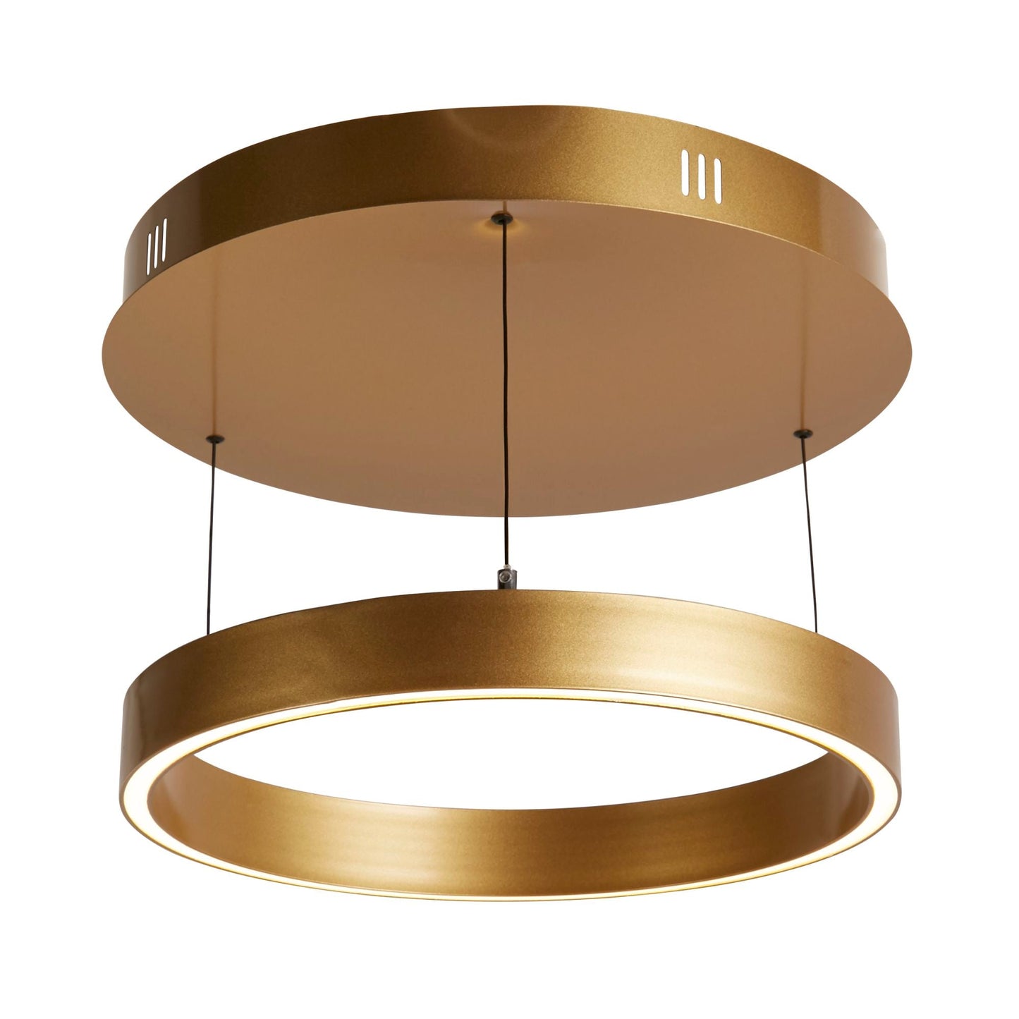 Layla Gesture Control Pendant - Gold Metal & Opal Acrylic - (30410GO)