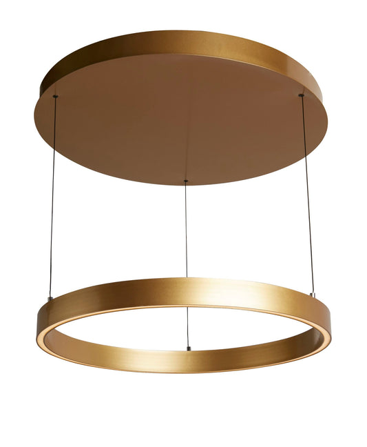 Layla Gesture Control Pendant - Gold Metal & Opal Acrylic - (30411GO)