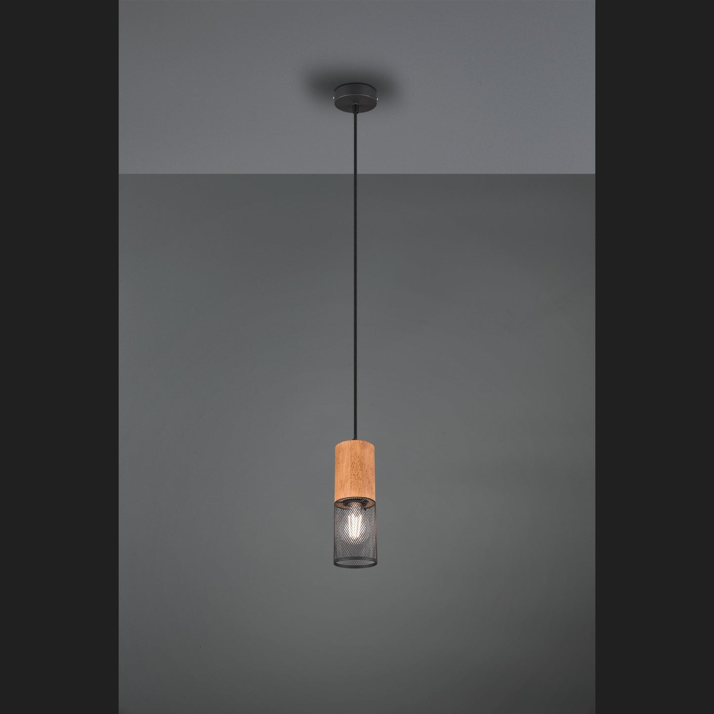 Tosh  - Pendant - Black Matt - Trio