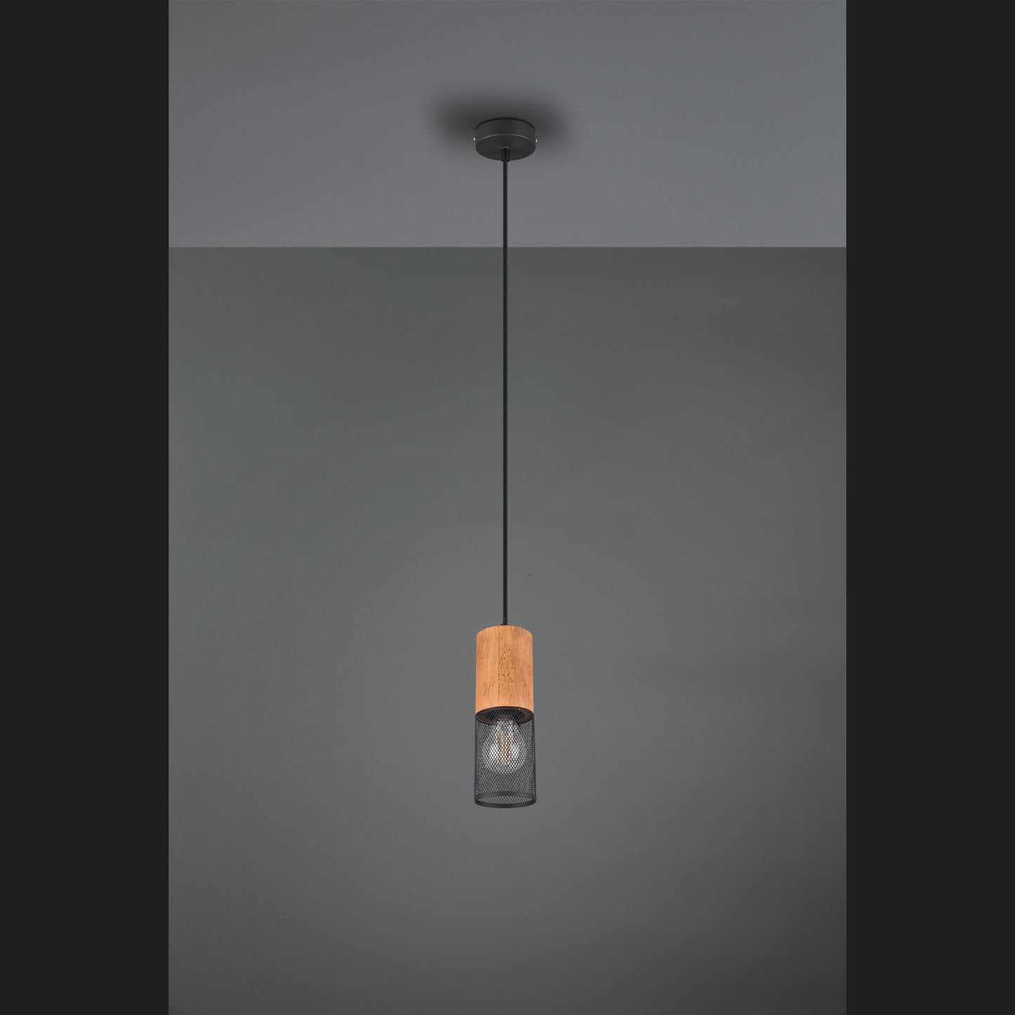 Tosh  - Pendant - Black Matt - Trio