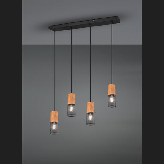 Tosh  - Pendant - Black Matt - Trio