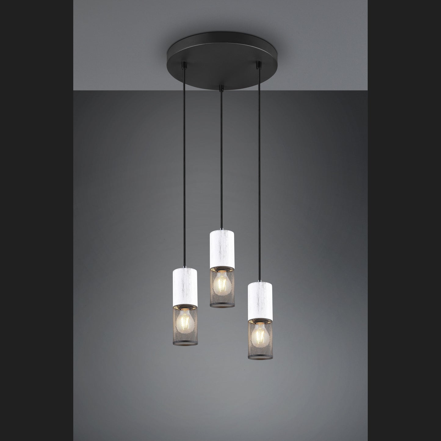 Tosh  - Pendant - Black - White - Trio