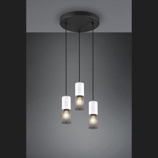 Tosh  - Pendant - Black - White - Trio