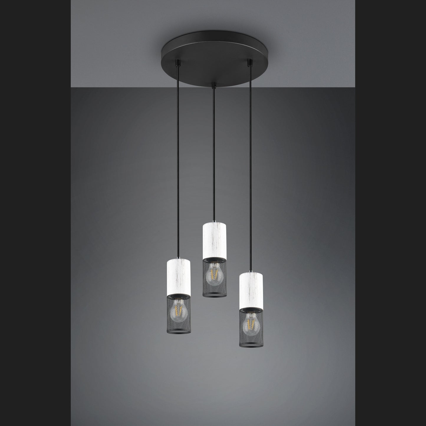 Tosh  - Pendant - Black - White - Trio