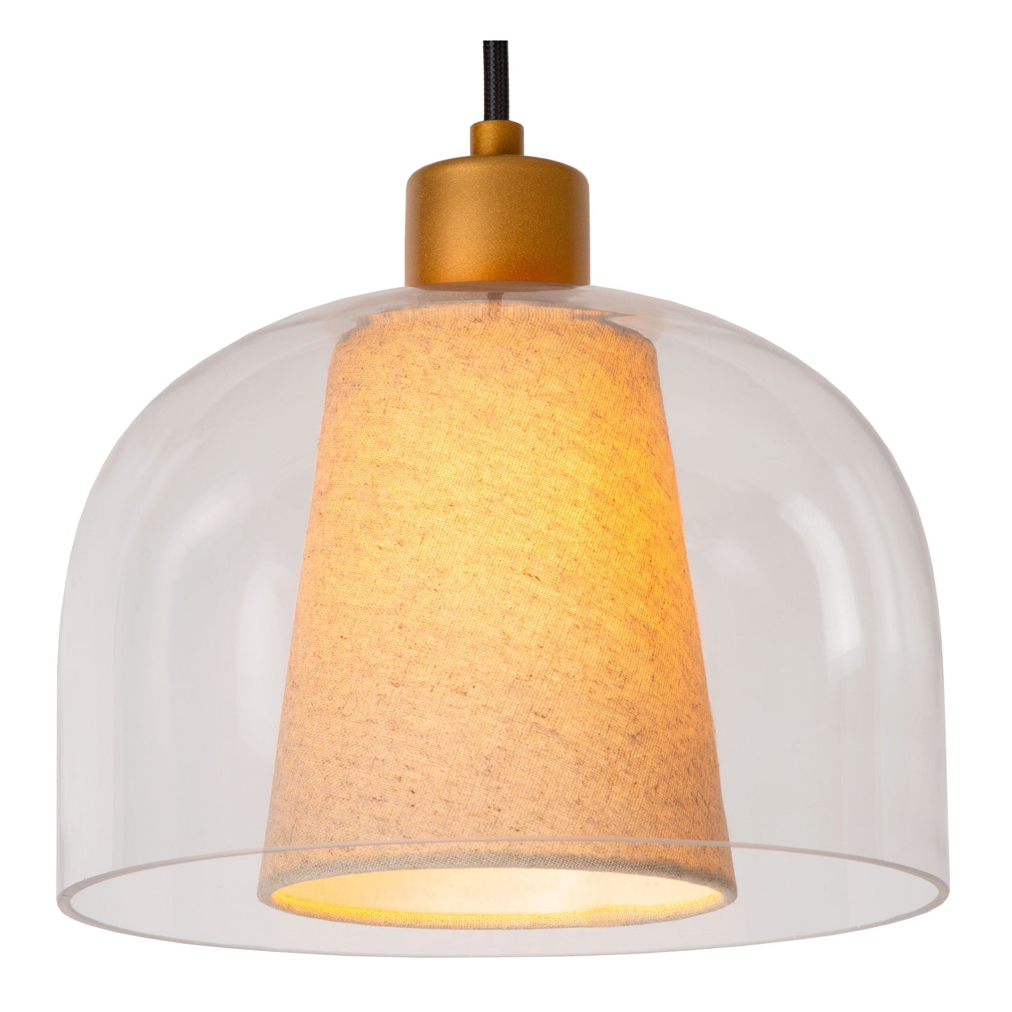 Lucide GUNHILD - Pendant light - Ø 24 cm - 1xE27 - Transparant