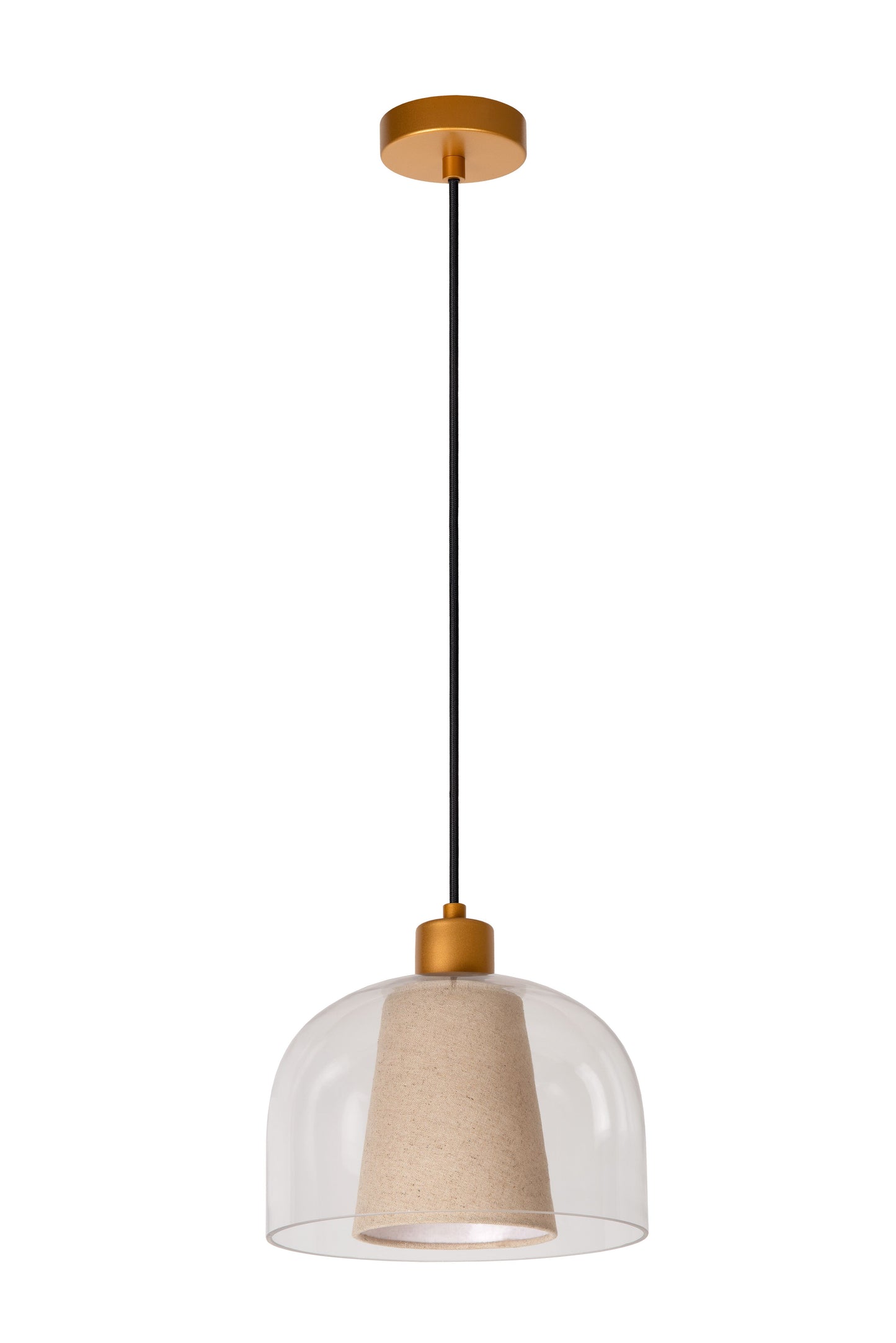 Lucide GUNHILD - Pendant light - Ø 24 cm - 1xE27 - Transparant