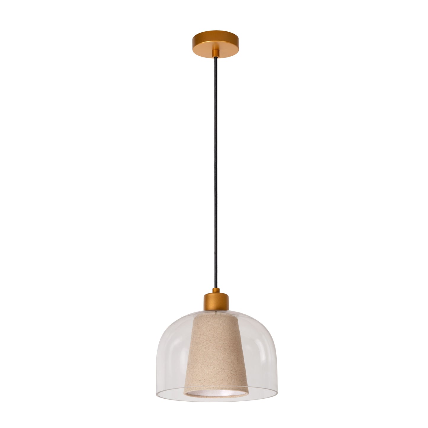 Lucide GUNHILD - Pendant light - Ø 24 cm - 1xE27 - Transparant