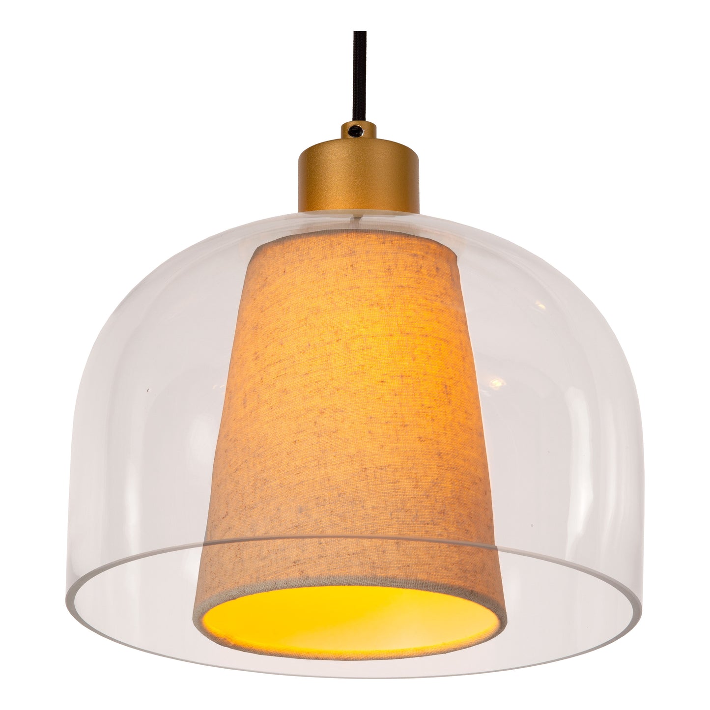 Lucide GUNHILD - Pendant light - 3x E27 - Transparant