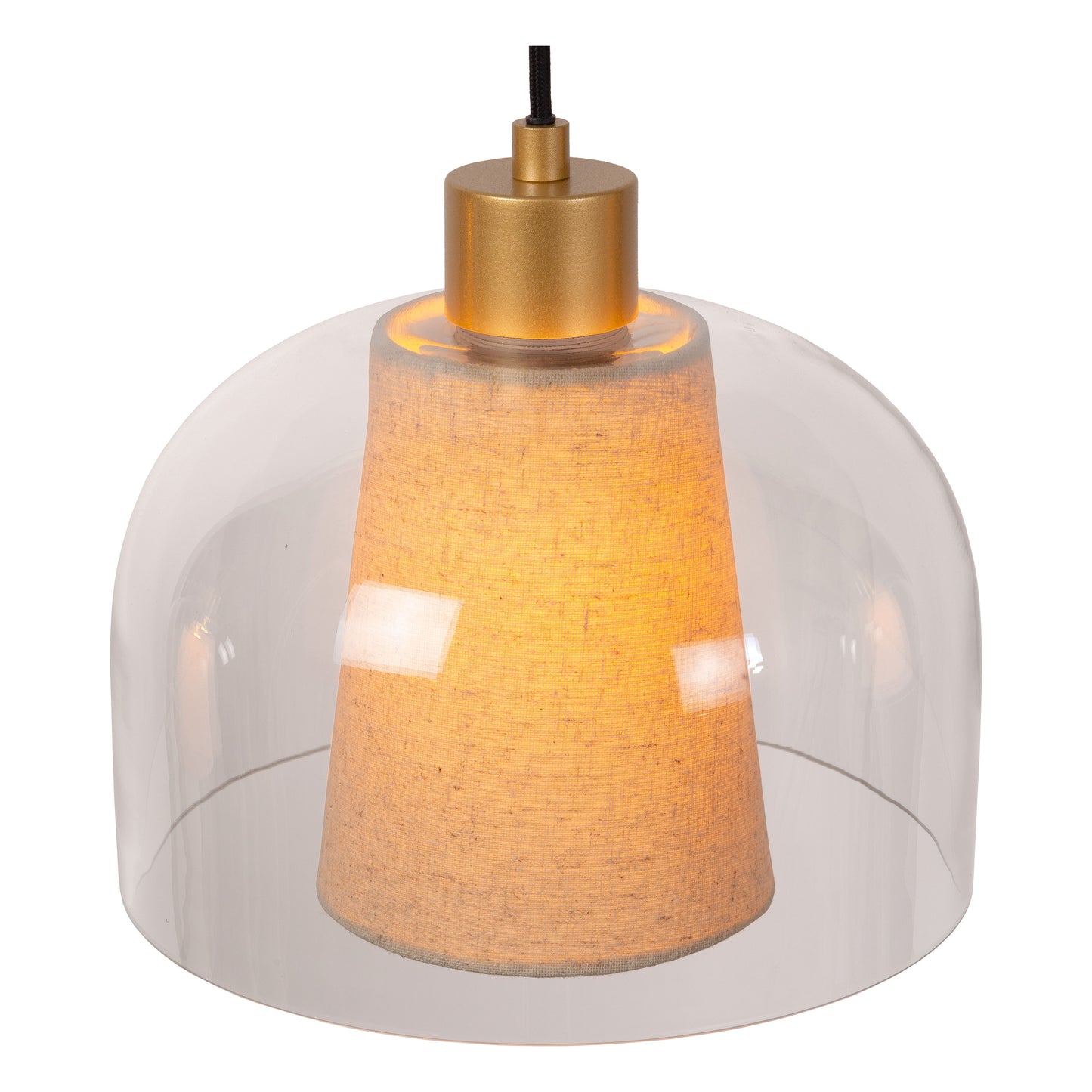 Lucide GUNHILD - Pendant light - 3x E27 - Transparant