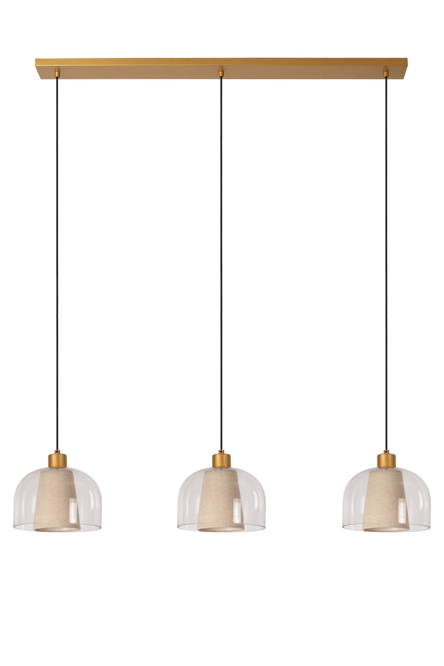 Lucide GUNHILD - Pendant light - 3x E27 - Transparant