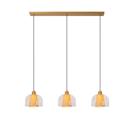 Lucide GUNHILD - Pendant light - 3x E27 - Transparant