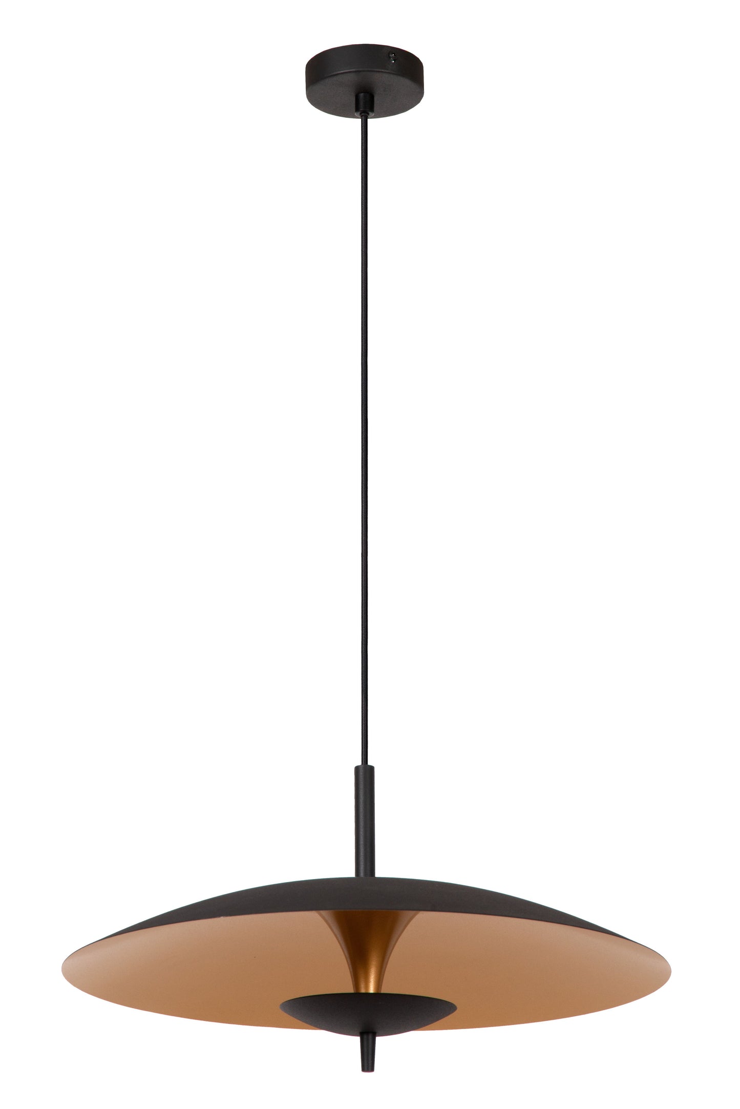 Lucide VULCAN - Pendant light - Ø 47 cm - LED Dim. - 1x9W 3000K - Black