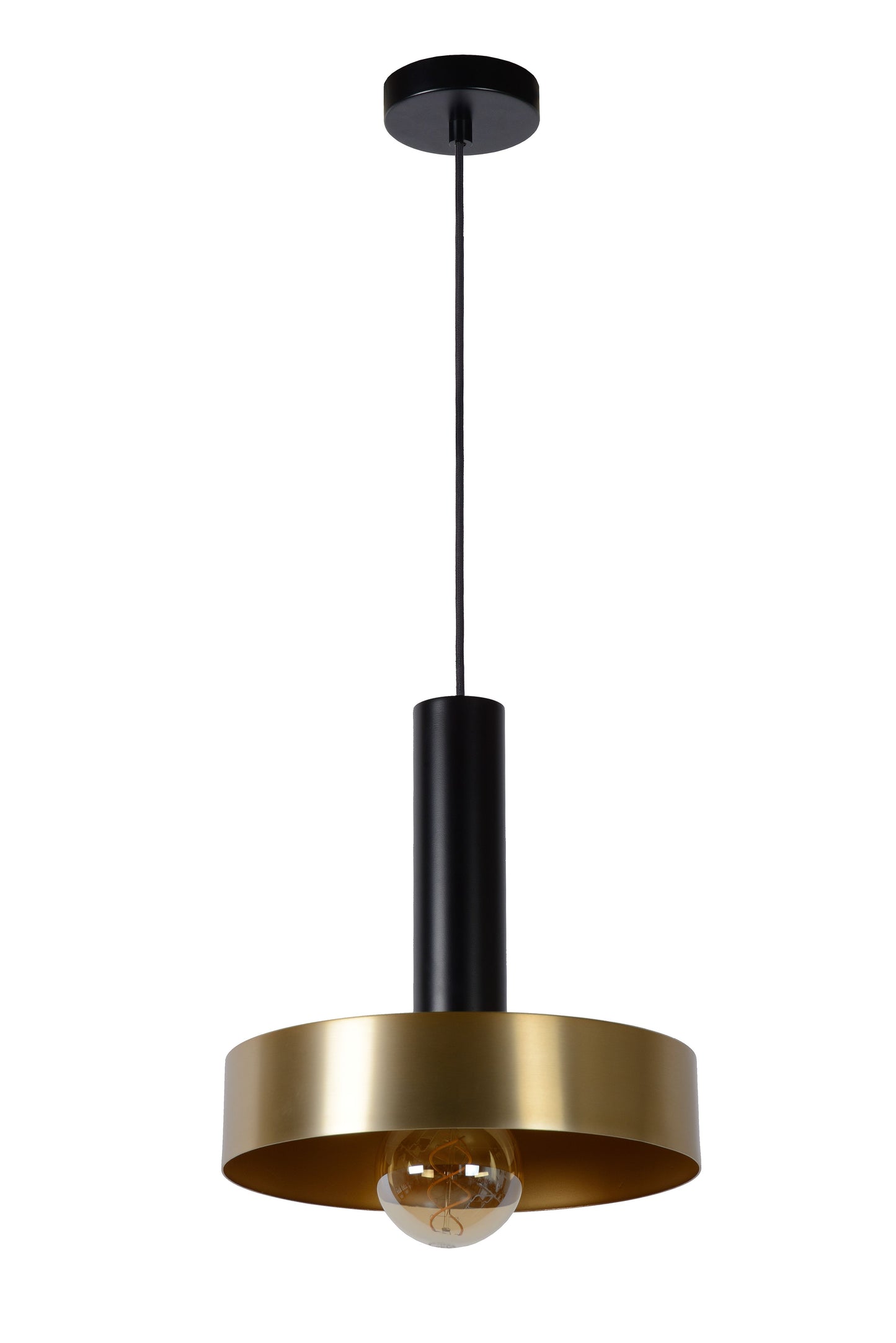 Lucide GIADA - Pendant light - Ø 30 cm - 1xE27 - Matt Gold / Brass