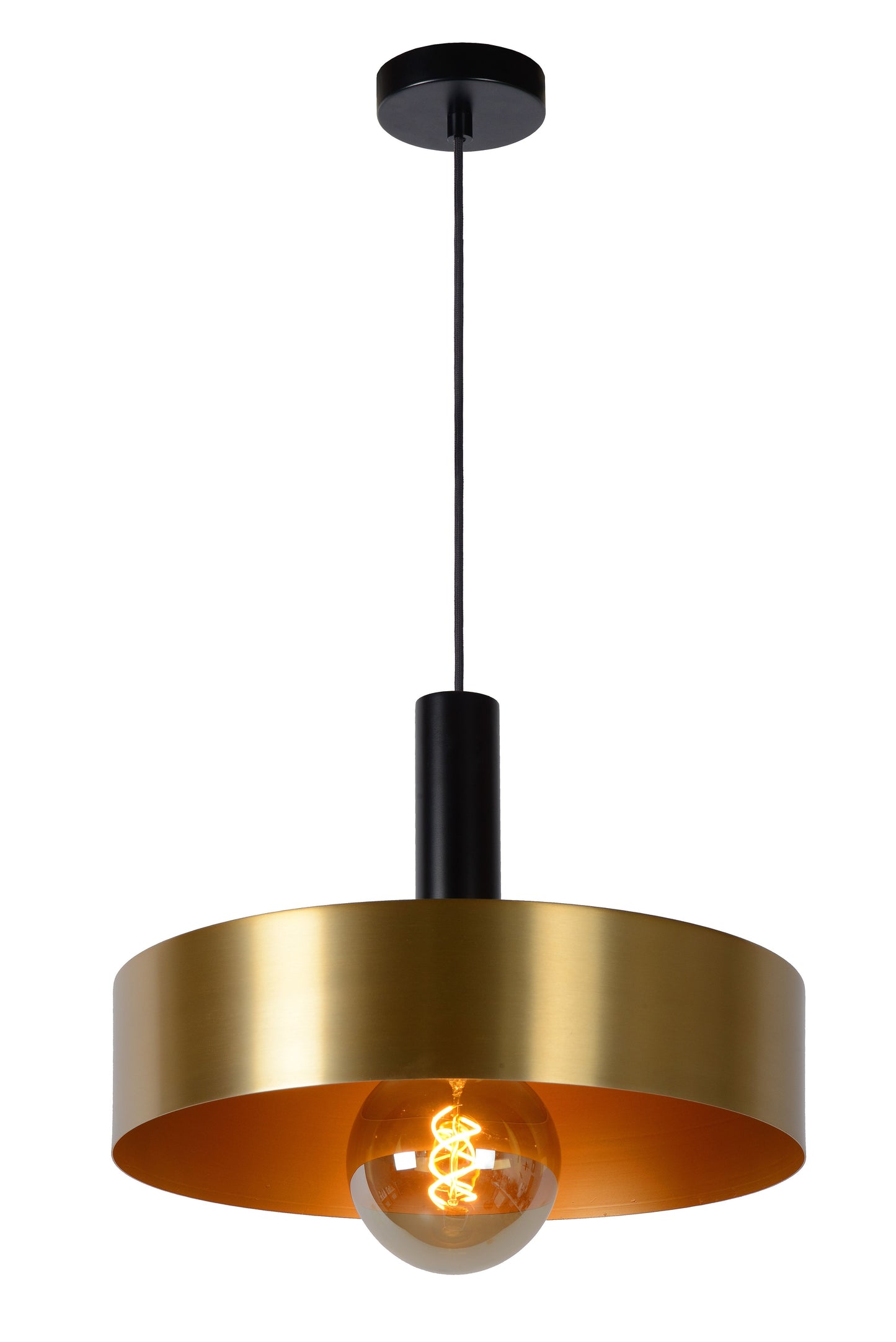 Lucide GIADA - Pendant light - Ø 40 cm - 1xE27 - Matt Gold / Brass