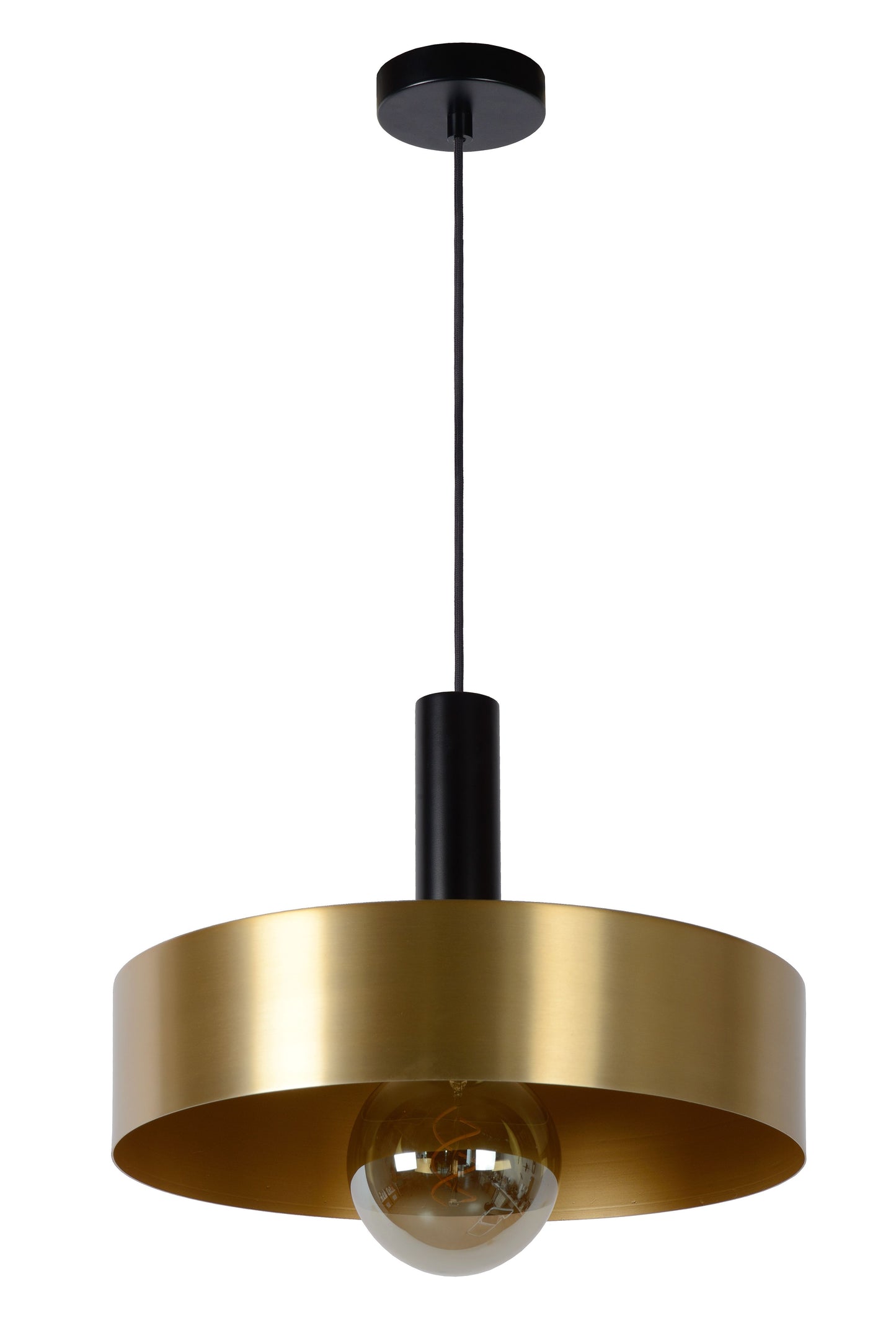 Lucide GIADA - Pendant light - Ø 40 cm - 1xE27 - Matt Gold / Brass