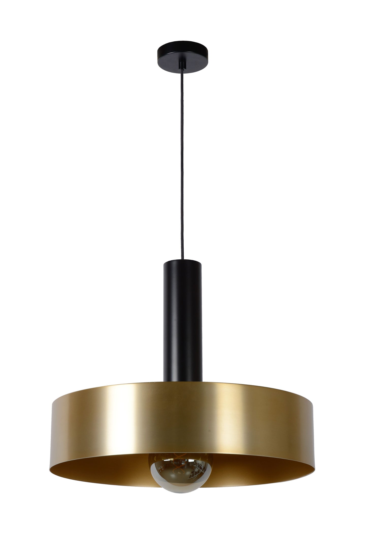 Lucide GIADA - Pendant light - Ø 50 cm - 1xE27 - Matt Gold / Brass