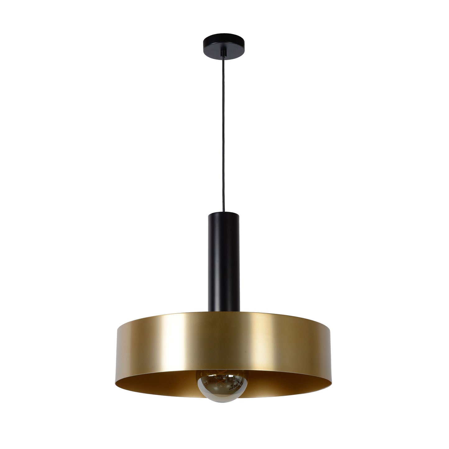 Lucide GIADA - Pendant light - Ø 50 cm - 1xE27 - Matt Gold / Brass