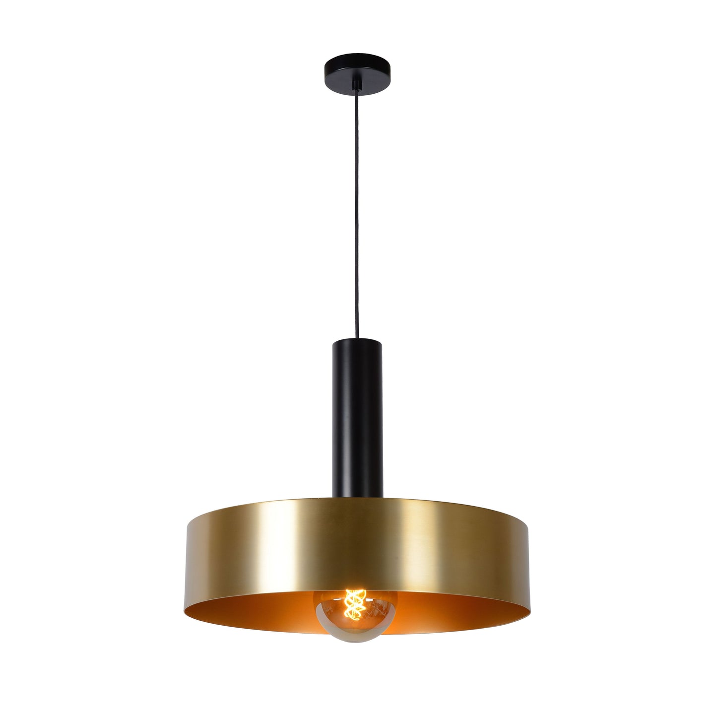 Lucide GIADA - Pendant light - Ø 50 cm - 1xE27 - Matt Gold / Brass