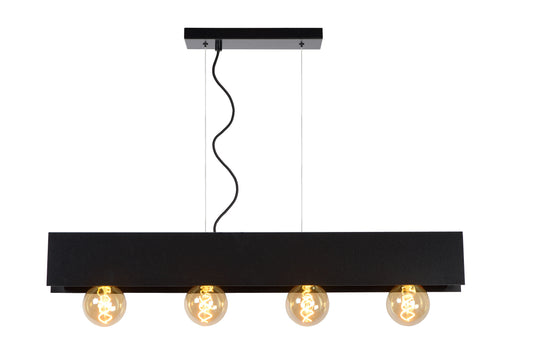 Lucide SURTUS - Pendant light - 4xE27 - Black